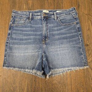Womens Wonderly High Rise Denim Shorts Size 16R Blue Jean Casual Summer Style